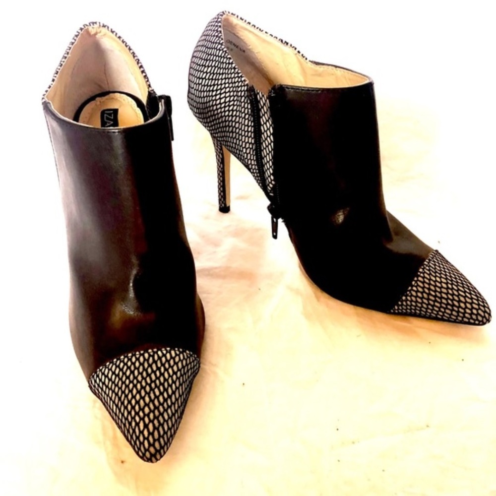 IZABELLA RUE "Geneva" Mesh Heeled Booties …